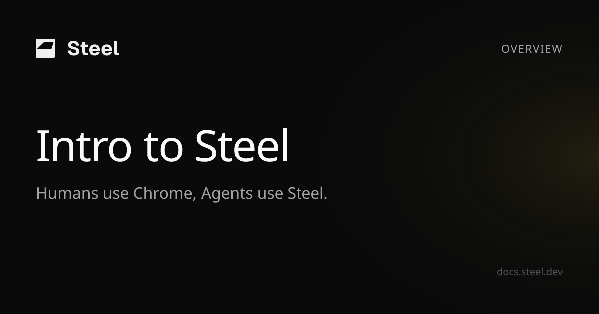 Intro to Steel | Steel Docs